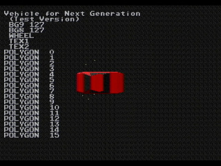Sega Saturn Game Basic - Vehicle for Next Generation (Test Version) by Kuribayashi - Screenshot #1
