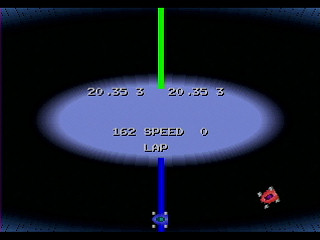 Sega Saturn Game Basic - Car Racer by Yukun Software - Screenshot #2