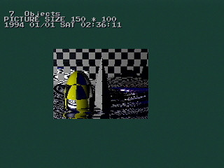 Sega Saturn Game Basic - Ray Tracing no Sample by Kuribayashi - Screenshot #4
