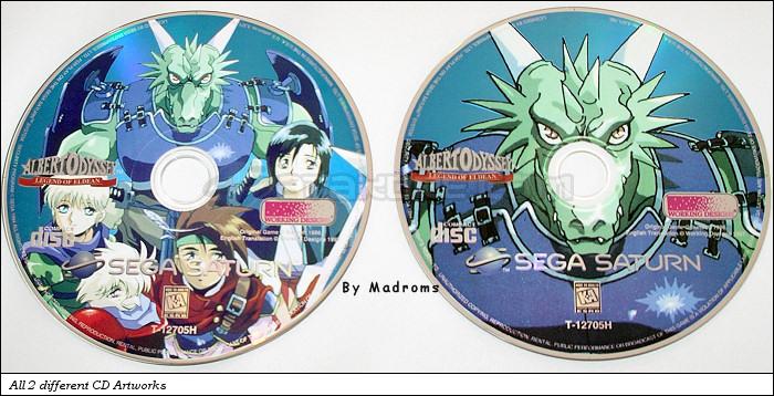 Sega Saturn Database - Albert Odyssey - Legend of Eldean USA [T-12705H] - All 2 different CD artworks