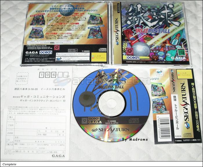 Sega Saturn Game - Tekkyuu True Pinball (Japan) [T-18505G] - 鉄球　トゥルー・ピンボール - Picture #1