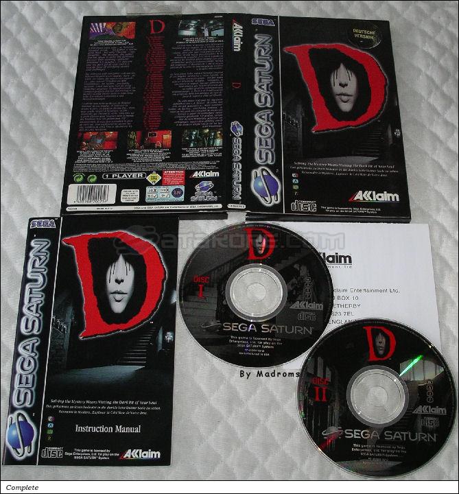 Sega Saturn Game - D (Europe - Germany) [T-8106H-50 G] - Picture #1