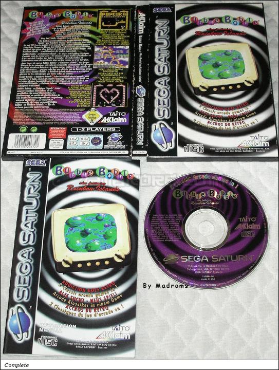 Sega Saturn Game - Bubble Bobble also featuring Rainbow Islands (Europe) [T-8131H-50] - Picture #1