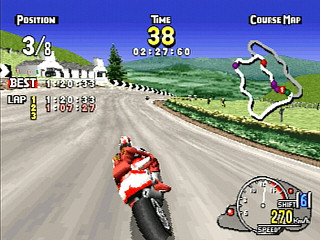 Sega Saturn Game - ManX TT Super Bike (Japan) [GS-9102] - マンクスＴＴ　スーパーバイク - Screenshot #19