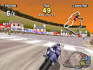 Sega Saturn Game - ManX TT Super Bike (Japan) [GS-9102] - マンクスＴＴ　スーパーバイク - Screenshot #25