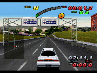 Sega Saturn Game - Nissan Presents Over Drivin' GT-R (Premium Pack S-20 Engine Tokusei Key Holder-tsuki) (Japan) [T-10615G] - オーバードライビング　ＧＴ－Ｒ　（プレミアムパック　Ｓ－２０エンジン特製キーホルダー　付き） - Screenshot #12