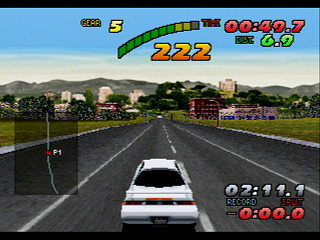 Sega Saturn Game - Nissan Presents Over Drivin' GT-R (Premium Pack S-20 Engine Tokusei Key Holder-tsuki) (Japan) [T-10615G] - オーバードライビング　ＧＴ－Ｒ　（プレミアムパック　Ｓ－２０エンジン特製キーホルダー　付き） - Screenshot #13