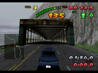 Sega Saturn Game - Nissan Presents Over Drivin' GT-R (Premium Pack S-20 Engine Tokusei Key Holder-tsuki) JPN [T-10615G] - オーバードライビング　ＧＴ－Ｒ　（プレミアムパック　Ｓ－２０エンジン特製キーホルダー　付き） - Screenshot #16