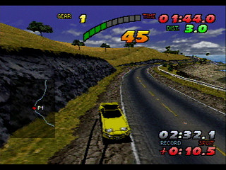 Sega Saturn Game - Nissan Presents Over Drivin' GT-R (Premium Pack S-20 Engine Tokusei Key Holder-tsuki) JPN [T-10615G] - オーバードライビング　ＧＴ－Ｒ　（プレミアムパック　Ｓ－２０エンジン特製キーホルダー　付き） - Screenshot #25