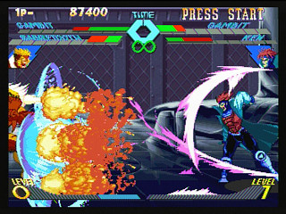 Sega Saturn Game - X-Men Vs. Street Fighter (Kakuchou Ram Cartridge 4MB Fuzoku) (Japan) [T-1226G] - エックスメンＶＳ．ストリートファイター　（拡張ラムカートリッジ４ＭＢ付属） - Screenshot #38