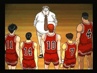 Sega Saturn Game - From TV Animation Slam Dunk I Love Basketball (Japan) [T-13301G] - テレビアニメ　スラムダンク　アイラブバスケットボール - Screenshot #6