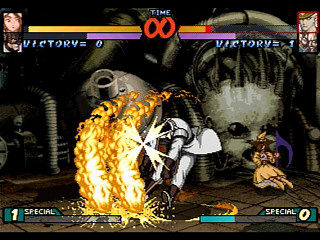 Sega Saturn Game - Groove on Fight ~Gouketsuji Ichizoku 3~ (Kakuchou Ram Cartridge-tsuki!) (Japan) [T-14413G] - グルーヴ　オン　ファイト　豪血寺一族３　（拡張ラムカートリッジ付き！） - Screenshot #16