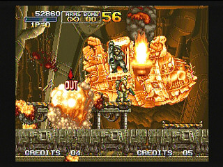 Sega Saturn Game - Metal Slug (Kakuchou Ram Doukon Okaidoku Set!!) (Japan) [T-3114G] - メタルスラッグ　（拡張ラム同梱「お買得セット」！！） - Screenshot #34