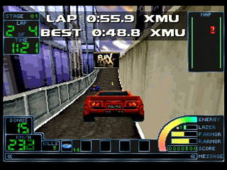 Sega Saturn Game - Impact Racing (Japan) [T-7307G] - インパクトレーシング - Screenshot #6