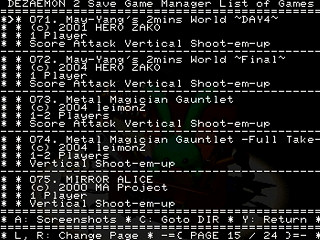Sega Saturn Dezaemon2 - Dezaemon 2 Save Game Manager by Madroms - デザエモン２ セーブゲームマネージャ - Madroms - Screenshot #25