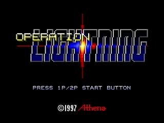 Sega Saturn Dezaemon2 - OPERATION LIGHTNING by HERO ZAKO - オペレーション ライトニング - ゆうしゃざこ - Screenshot #1