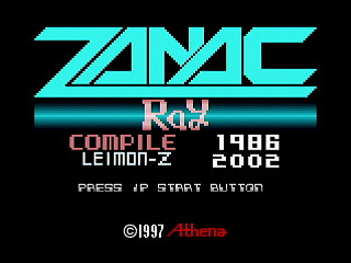 Sega Saturn Dezaemon2 - ZANAC-Ray by leimonZ - ZANAC-RAY - 礼門Z - Screenshot #1