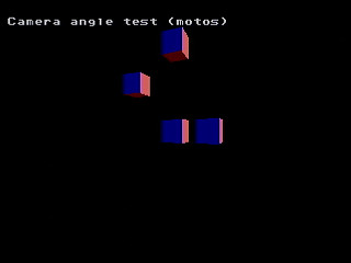 Sega Saturn Game Basic - Camera Angle Test (Old Version) by Bits Laboratory - Screenshot #1