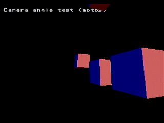 Sega Saturn Game Basic - Camera Angle Test (Old Version) by Bits Laboratory - Screenshot #2