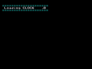 GBSS CD - Clock by Bits Laboratory - Screenshot #1 Sega Saturn Game Basic - GBSS CD - Clock by Bits Laboratory - Screenshot #1