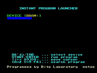 GBSS CD - Instant Program Launcher by Bits Laboratory - Screenshot #3 Sega Saturn Game Basic - GBSS CD - Instant Program Launcher by Bits Laboratory - Screenshot #3