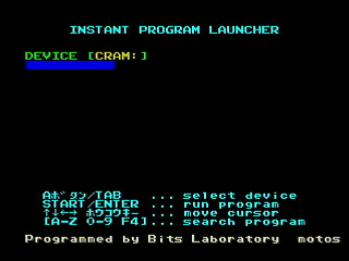 GBSS CD - Instant Program Launcher by Bits Laboratory - Screenshot #4 Sega Saturn Game Basic - GBSS CD - Instant Program Launcher by Bits Laboratory - Screenshot #4