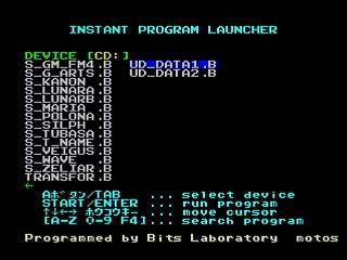 Sega Saturn Game Basic - GBSS CD - Instant Program Launcher by Bits Laboratory - Screenshot #5