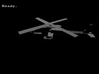 GBSS CD - Polygon Helicopter by Bits Laboratory - Screenshot #2 Sega Saturn Game Basic - GBSS CD - Polygon Helicopter by Bits Laboratory - Screenshot #2