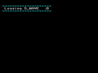 GBSS CD - Sound TARG WAVE Sample by Bits Laboratory - Screenshot #1 Sega Saturn Game Basic - GBSS CD - Sound TARG WAVE Sample by Bits Laboratory - Screenshot #1