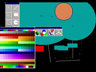 Sega Saturn Game Basic - GBSS CD - Kami Graphic Editor Version 1.20 by Script Arts. Co., Ltd. - Screenshot #7