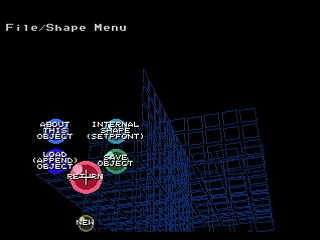 Minimal Integratad Modeling and Attribute dsign System / MIMAS v1.01 by VSC / S. Moriyama - Screenshot #5 Sega Saturn Game Basic - Minimal Integratad Modeling and Attribute dsign System / MIMAS v1.01 by VSC / S. Moriyama - Screenshot #5