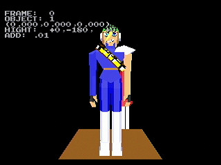 Crazy Slain Demonstration Ver 1.00 + Motion Editor by Tatakau - Screenshot #1 Sega Saturn Game Basic - Crazy Slain Demonstration Ver 1.00 + Motion Editor by Tatakau - Screenshot #1