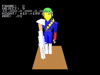 Crazy Slain Demonstration Ver 1.00 + Motion Editor by Tatakau - Screenshot #2 Sega Saturn Game Basic - Crazy Slain Demonstration Ver 1.00 + Motion Editor by Tatakau - Screenshot #2
