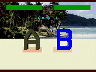 Sega Saturn Game Basic - Alphabet Fighter 1 by Yasu - Screenshot #2