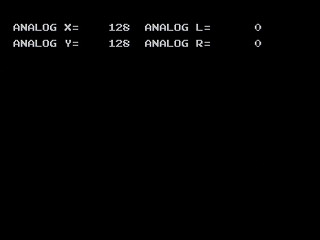 Sega Saturn Game Basic - Analogtest by Game Basic Style - Screenshot #1