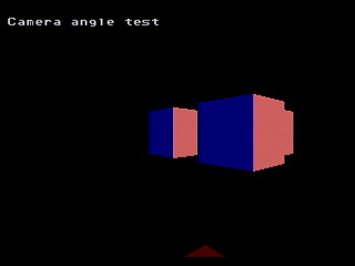 Camera Angle Test by Bits Laboratory - Screenshot #1 Sega Saturn Game Basic - Camera Angle Test by Bits Laboratory - Screenshot #1