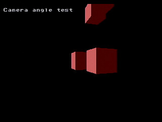 Camera Angle Test by Bits Laboratory - Screenshot #2 Sega Saturn Game Basic - Camera Angle Test by Bits Laboratory - Screenshot #2