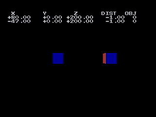 Sega Saturn Game Basic - Collision Test by Bits Laboratory - Screenshot #1