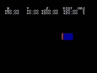 Collision Test by Bits Laboratory - Screenshot #2 Sega Saturn Game Basic - Collision Test by Bits Laboratory - Screenshot #2