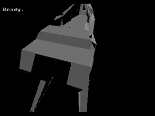 Sega Saturn Game Basic - Polygon TEST PROGRAM - dragon by Gary Brooks - Screenshot #1