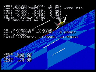 Sora wo Tobu Test v1.02 by Minatsu - Screenshot #3 Sega Saturn Game Basic - Sora wo Tobu Test v1.02 by Minatsu - Screenshot #3