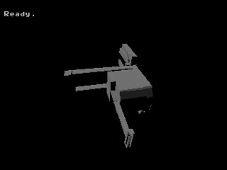 Sega Saturn Game Basic - Polygon TEST PROGRAM - forklift by Gary Brooks - Screenshot #2