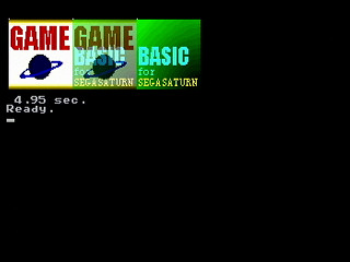 Sega Saturn Game Basic - Hantoumei ver.3 by Game Basic Style - Screenshot #1