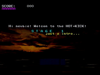 Hot Kick Start Ver0.11 by KinokoSoft / Gary Brooks - Screenshot #2 Sega Saturn Game Basic - Hot Kick Start Ver0.11 by KinokoSoft / Gary Brooks - Screenshot #2