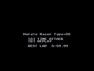 Hurdle Racer Type-SS by Nanto Raiba - Screenshot #1 Sega Saturn Game Basic - Hurdle Racer Type-SS by Nanto Raiba - Screenshot #1
