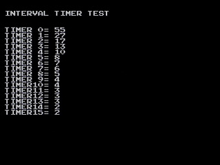 Interval Timer Test 0 by Bits Laboratory - Screenshot #1 Sega Saturn Game Basic - Interval Timer Test 0 by Bits Laboratory - Screenshot #1