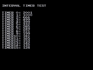 Sega Saturn Game Basic - Interval Timer Test 0 by Bits Laboratory - Screenshot #2