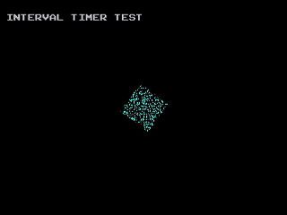 Sega Saturn Game Basic - Interval Timer Test 2 by Bits Laboratory - Screenshot #1