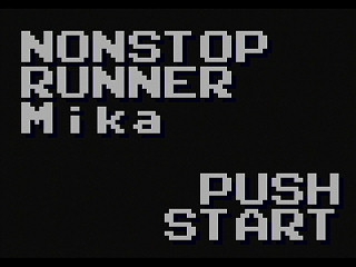 Sega Saturn Game Basic - NonStop Runner Mika by RURUN - Screenshot #1