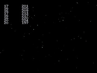 Sega Saturn Game Basic - Mini Program 4Ten - Stars by Kuribayashi - Screenshot #1